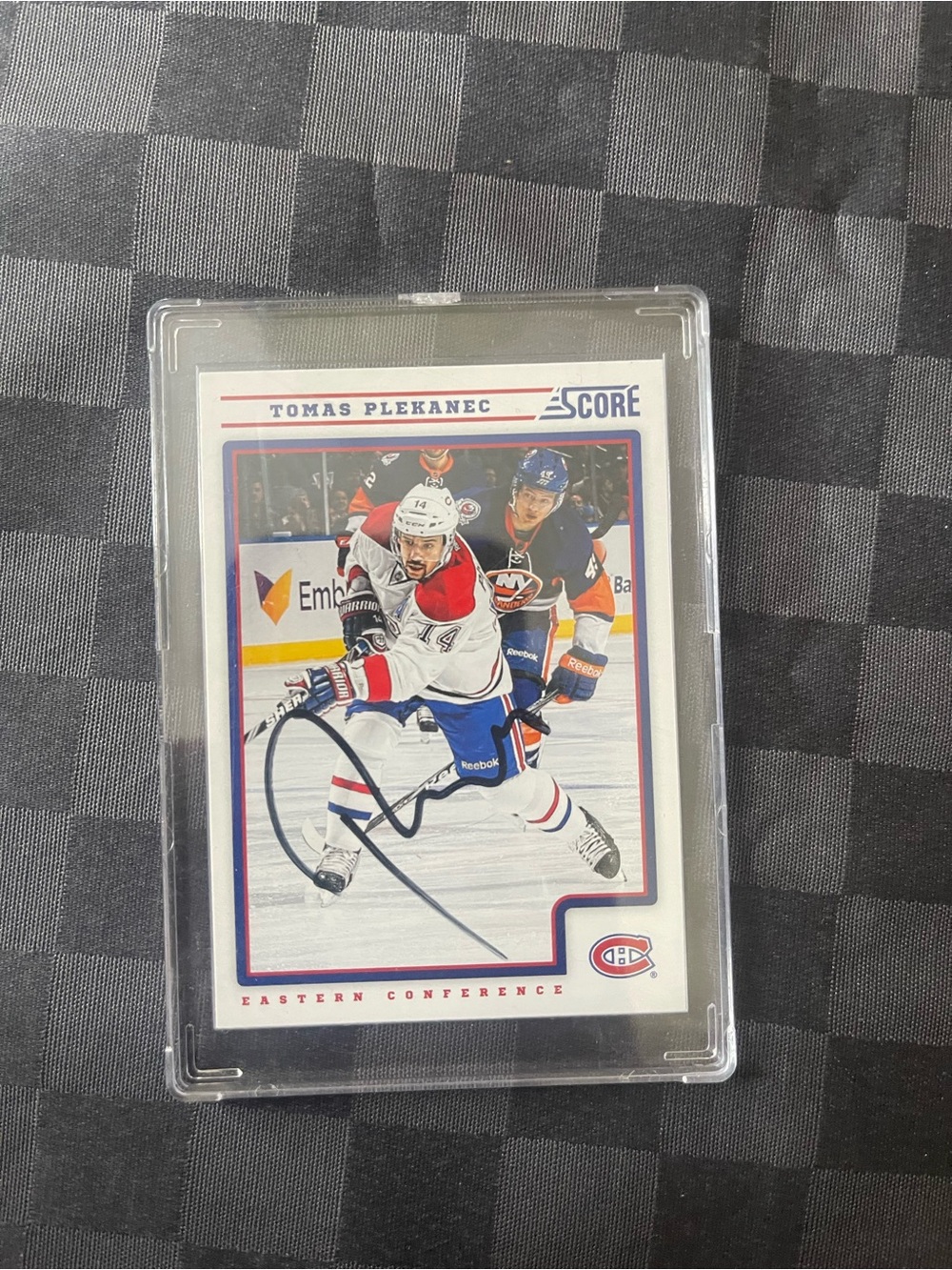 Tomas plekanec auto signed card